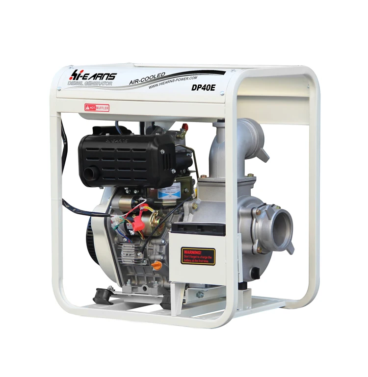 high quality air-cooled single cylinder 4 inch diesel water pump