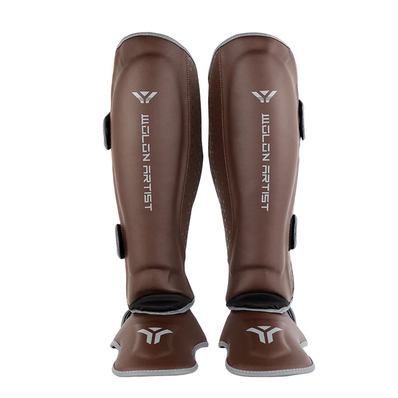 2024    Leather leg protector boxing Muay Thai  Shin Guard