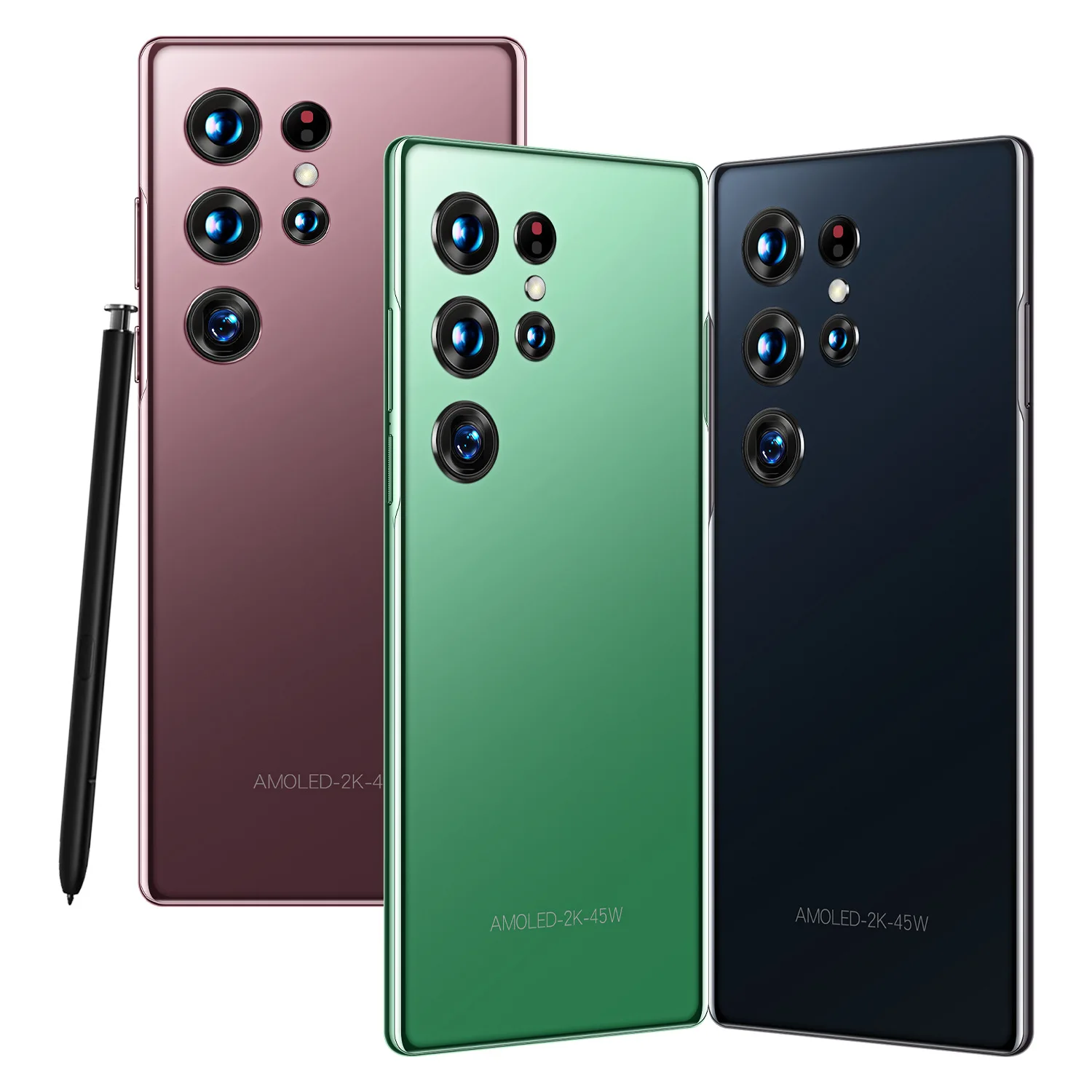 Cross-border mobile phones S22+Ultra true 4G Android 11 true perforated 7.3 large screen 8 million pixels