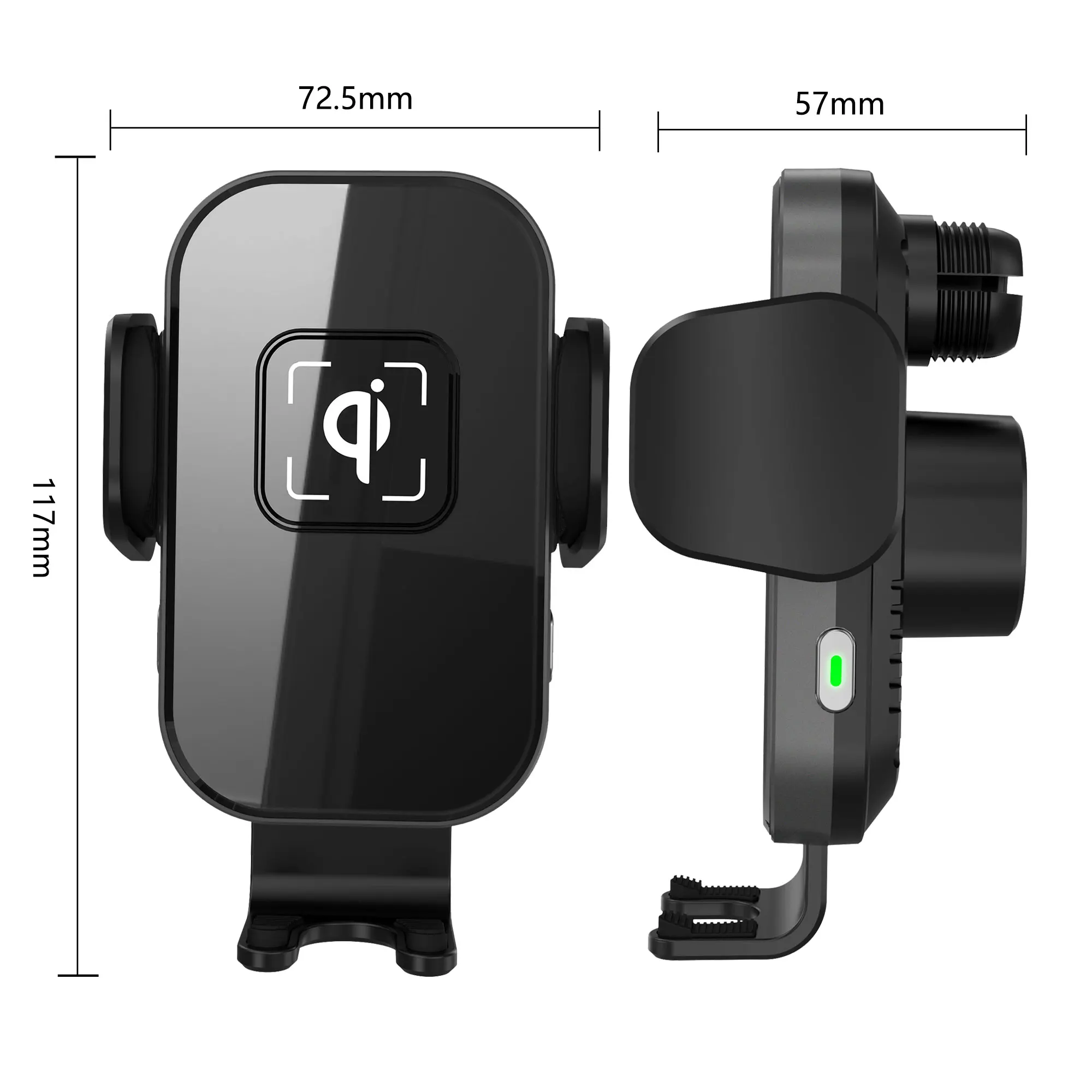 
2020 15W kc certified qi standard car wireless fast charger for samsung cell phone 