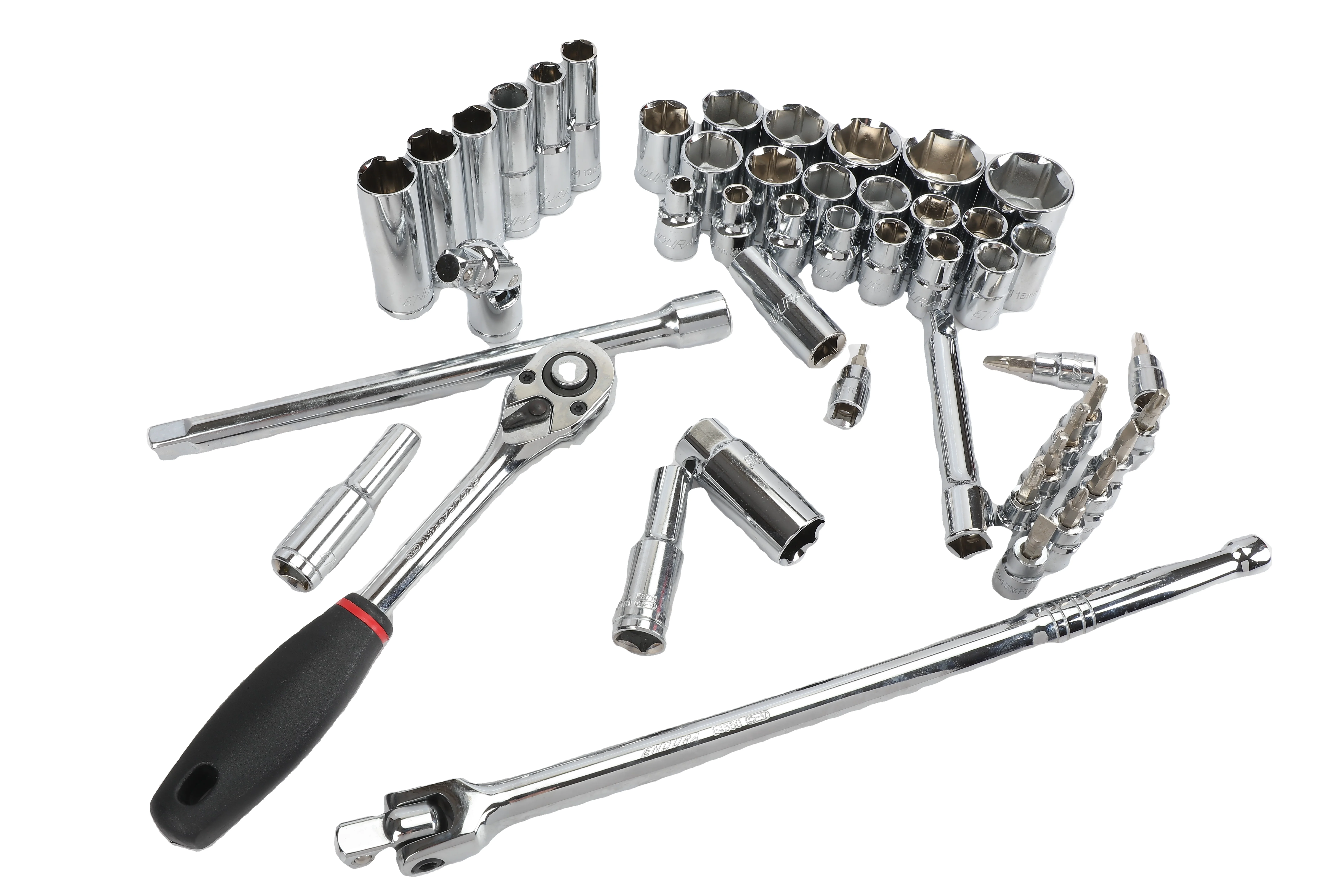 Высококачественный ручной инструмент промышленного класса 48 шт. набор головок Dr. socket 1/2 дюйма для ремонта машин-ENDURA