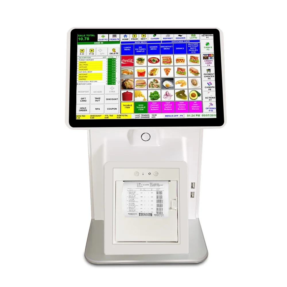 Cheap 10.1'/11.6'/15.6'/14' Touch Screen Pos Cash Register POS Terminal  With 58/80mm printer All In One Pos System