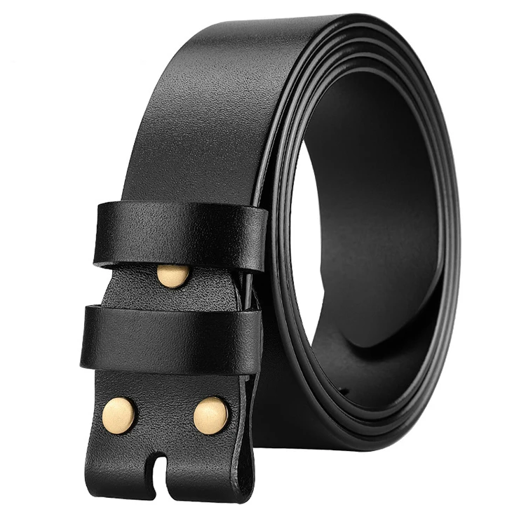 Хит продаж мужской кожаный ремень 38 мм Классический без пряжки