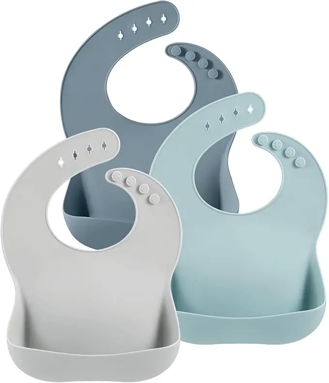 Design Competitive Price Bibs Baby Silicone Silicone Baby Bibs Cotton Waterproof Baby Bibs Silicone