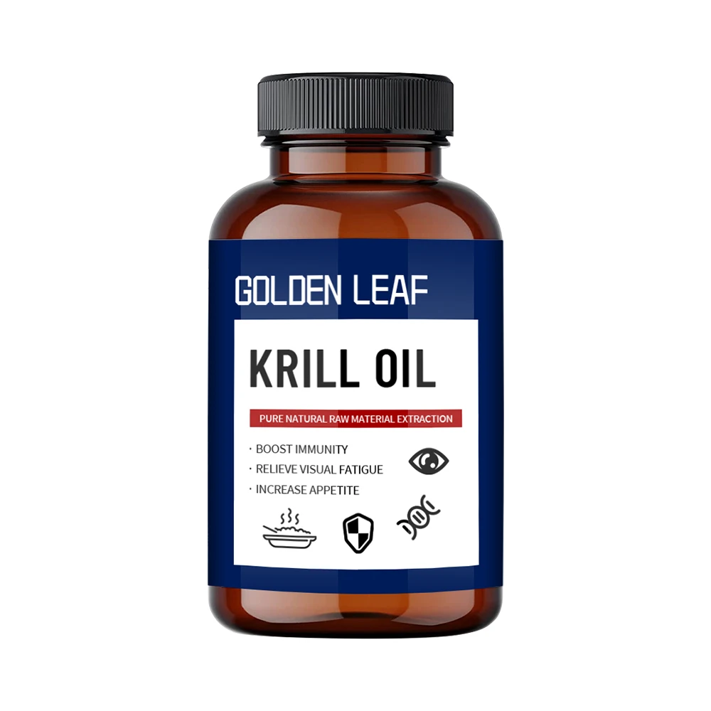 Factory Directly Astaxanthin Krill Oil Softgels Omega-3 EPA & DHA Krill Oil Soft Capsules For Heart Health