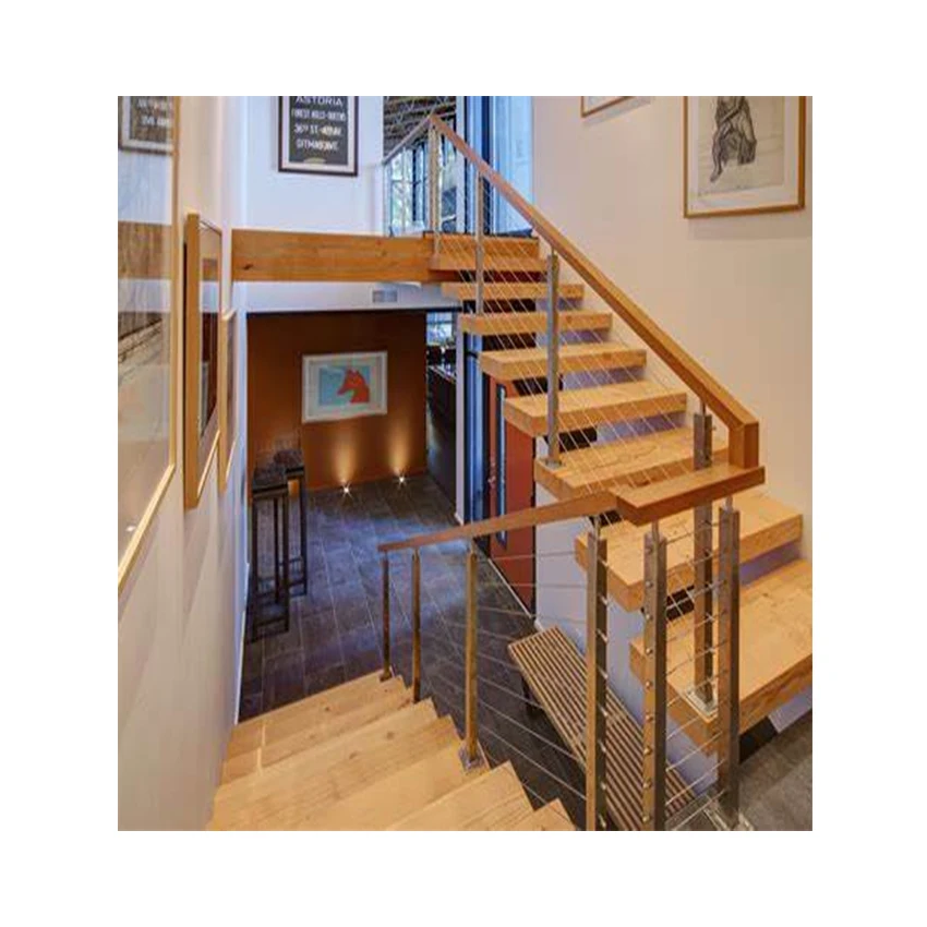 Stainless Steel Cable Post Glass Stainless Steel Balcony Wrought Iron Balustrade Wire Cable Side Mount Deck Cable Railing