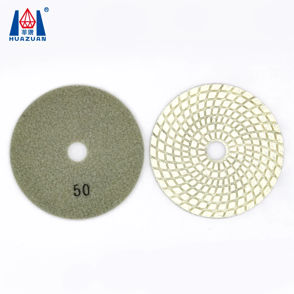 4 inch 7 steps wet diamond polishing pad for marble granite