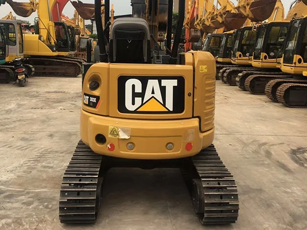 Отличный гидравлический экскаватор б/у CAT 303E хорошая производительность низкая цена подержанный на складе лицензированный EPA и EC