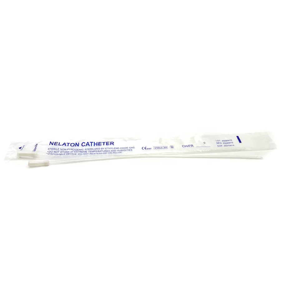 Suyuan Medical Disposable Sterilized Nelaton Catheter Fr12 Tube With X-Ray Line