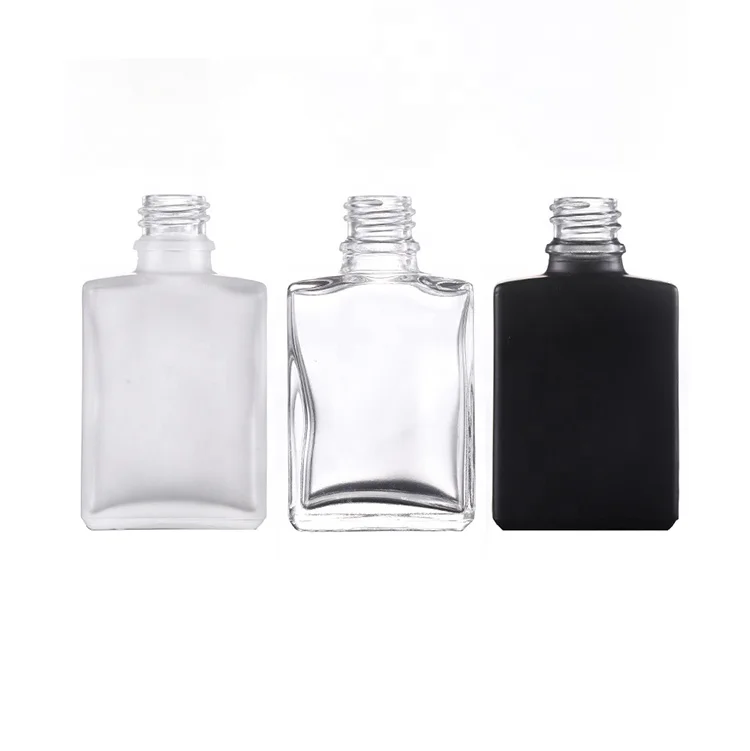 Free Sample Empty 15Ml 30Ml 30 Ml 50Ml 100Ml 100 Ml Square Clear Black Glass Bottle With Dropper