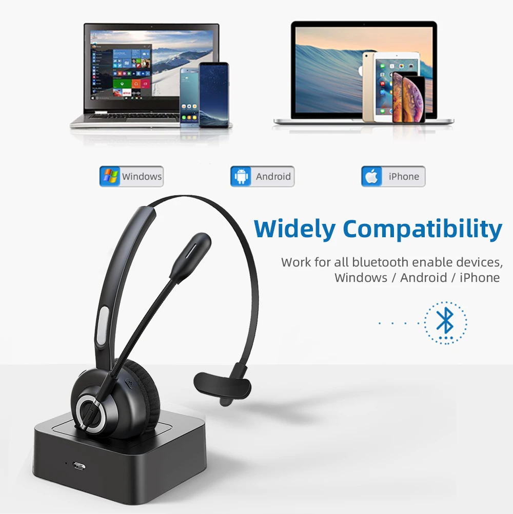  Новинка 2019 беспроводные наушники офисный колл-центр монофоническая Bluetooth-гарнитура с шумоподавляющим