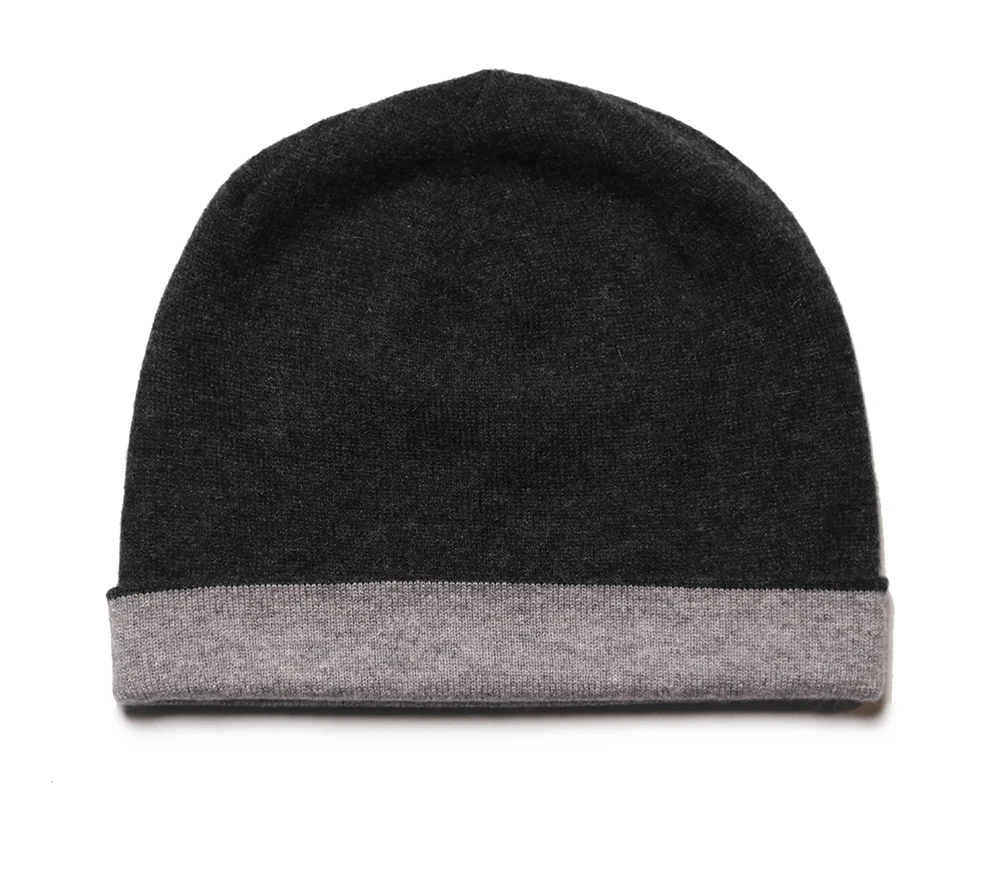 Лидер продаж, однотонная кашемировая вязаная шапка, зимняя облегающая шапка для женщин и мужчин