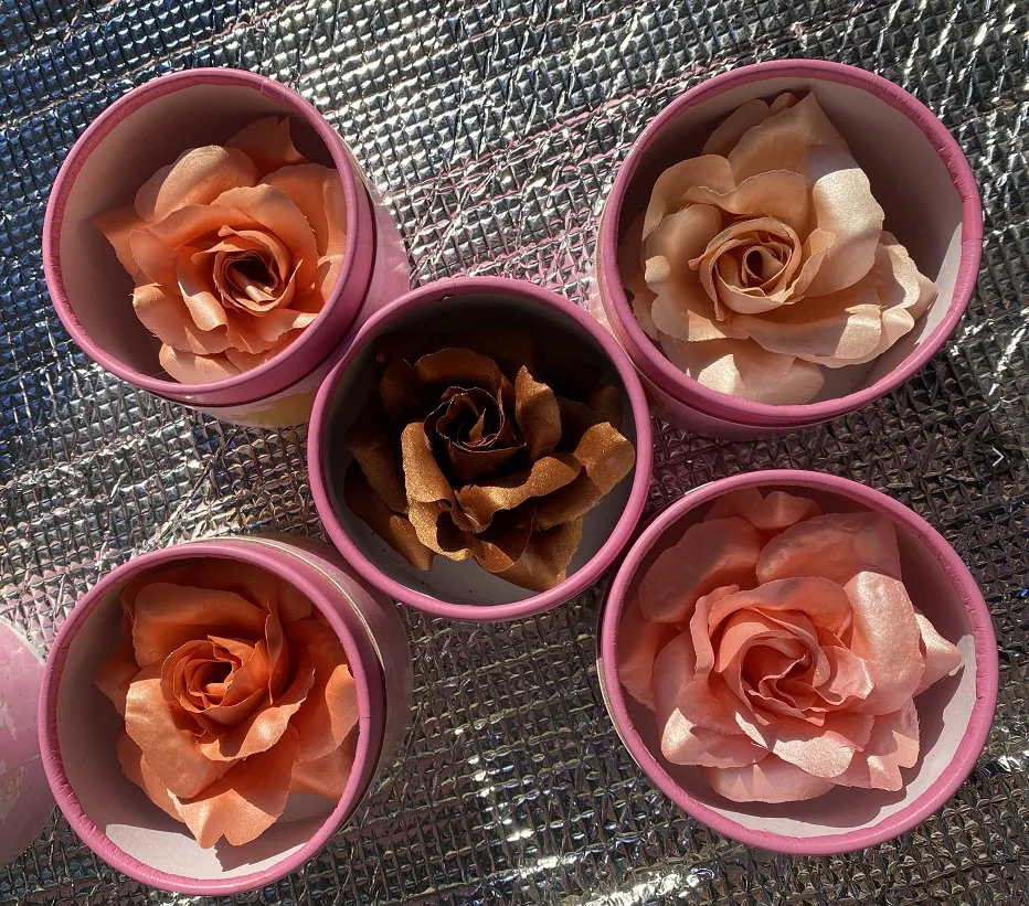 Make Your Own Long Lasting Brighten Cheek Highlighter Blusher Glitter Petals Flowers 3D Rose Blush
