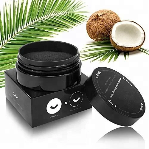 
100% natural charcoal teeth whitening powder, mint flavor 30g 