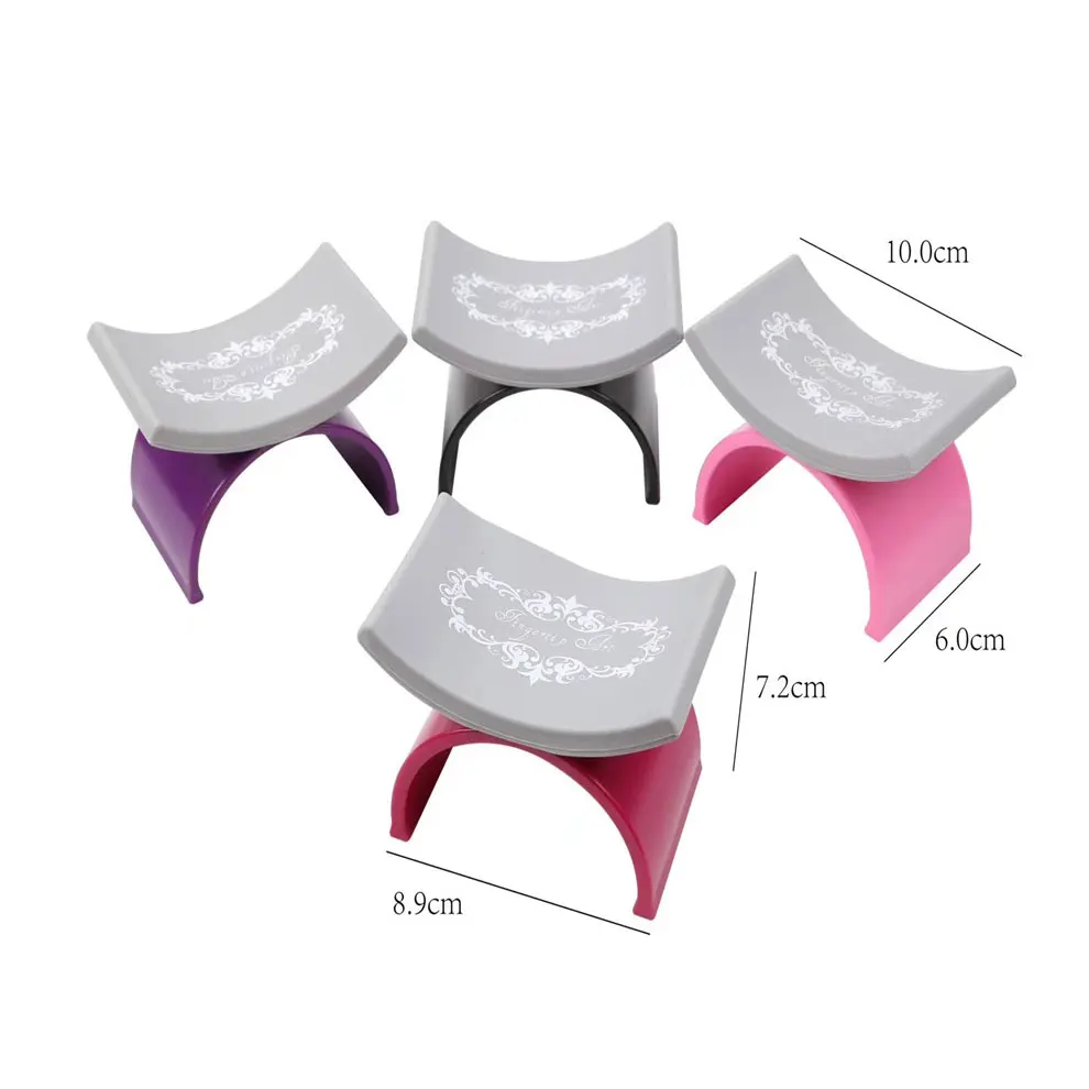New U Shape Nail Hand Pillow for Manicure Hand Arm Rest Holder Washable Soft Silicone Palm Rests Stand Nail Salon Art Pillow