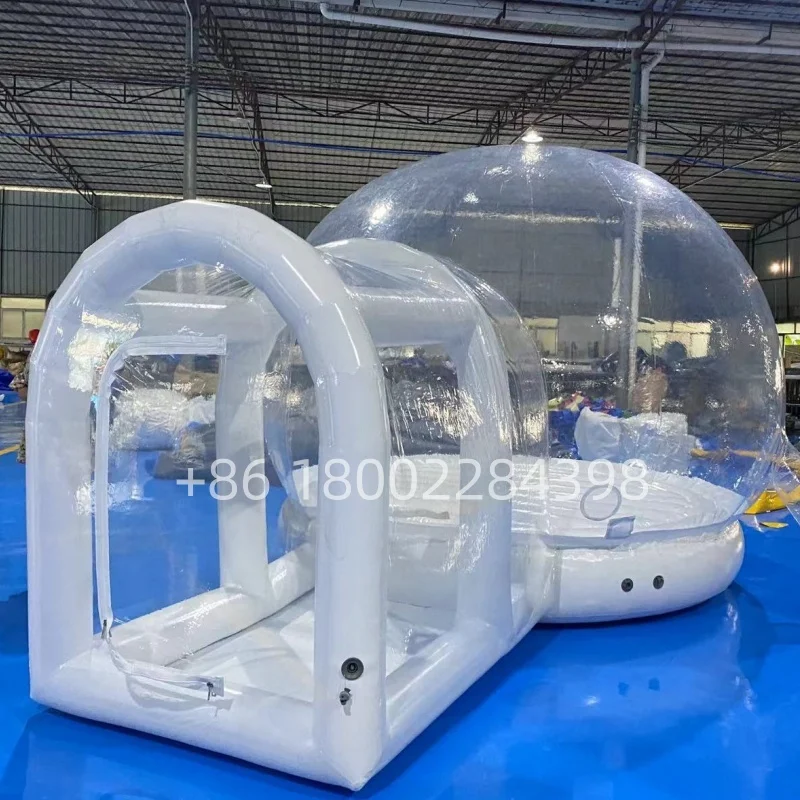 Popular kids adult inflatable bubble dome bounce house rental inflatable bubble house with tunnel