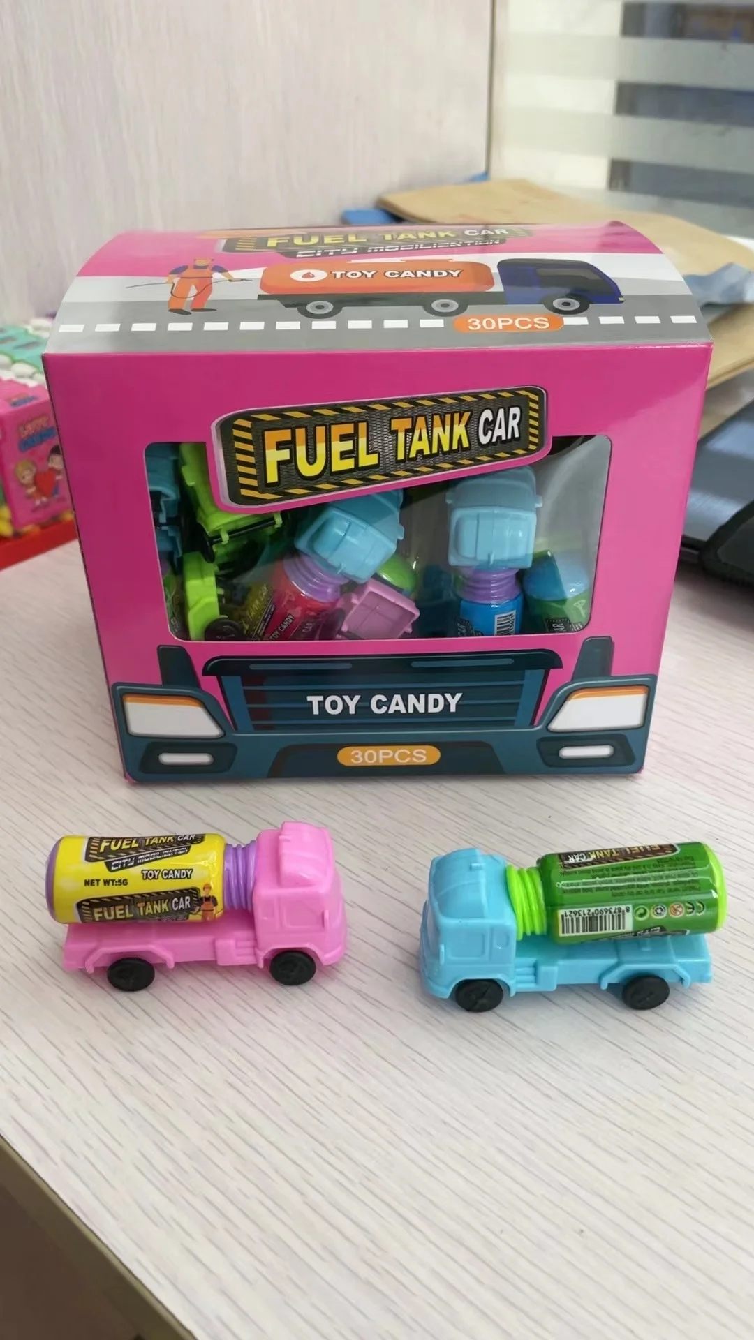 Customization Fuel Tank Car Candy For Kids Favourite Manufacturer Wholesale Delicious Candy export Toys