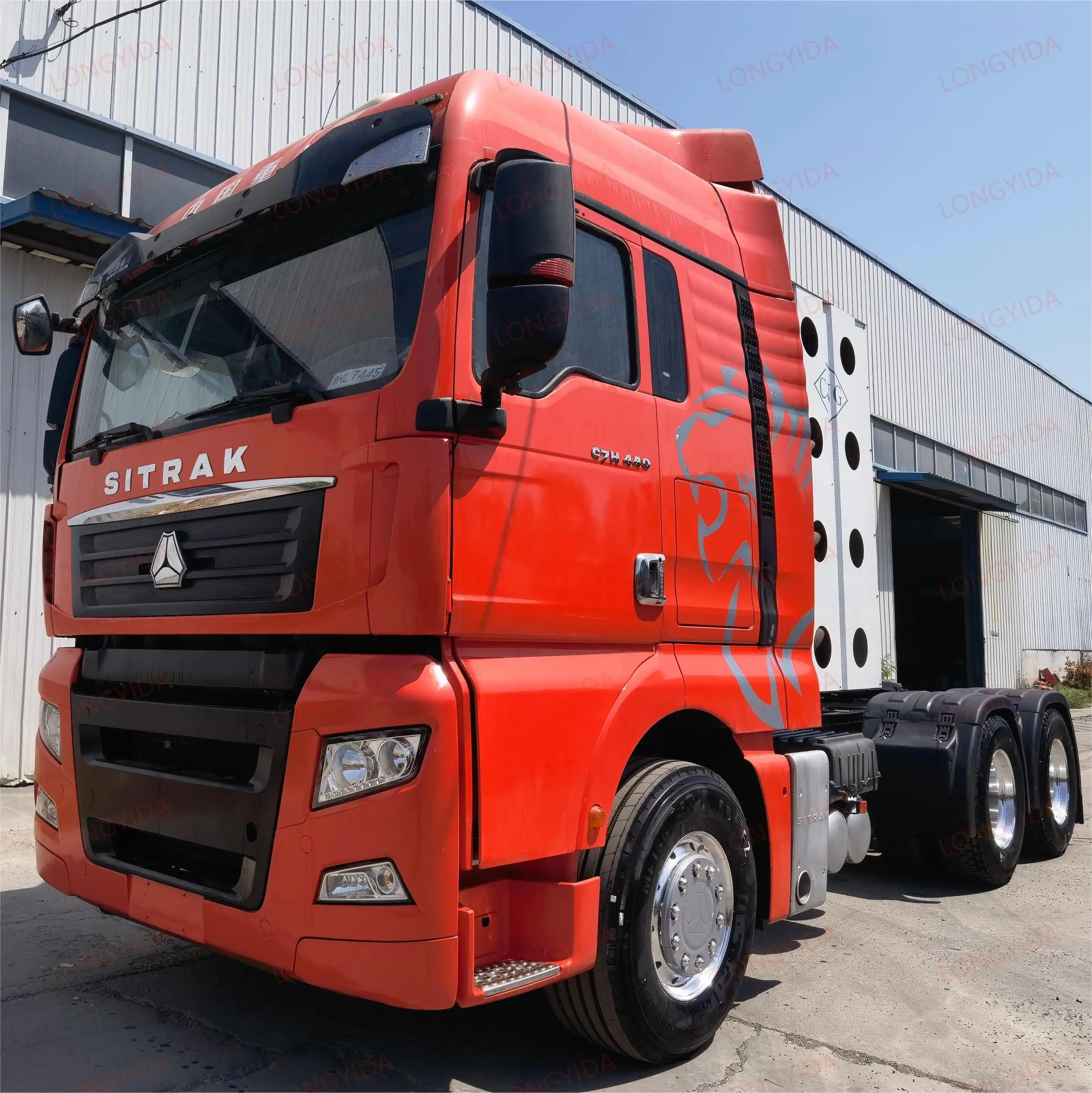 Citrac C7H 6x4 Euro 5 Тракторные грузовики б/у тяжелый грузовик задняя камера механическая коробка передач левый поворот особенности прямой китайский завод