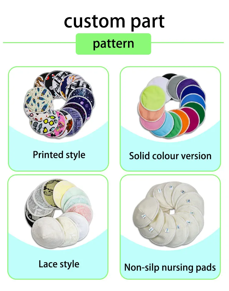 Ananbaby Wholesale Adult Nursing Pads Reusable Washable Nursing Pads For Breast Feeding Bamboo Nursing Pads Bra