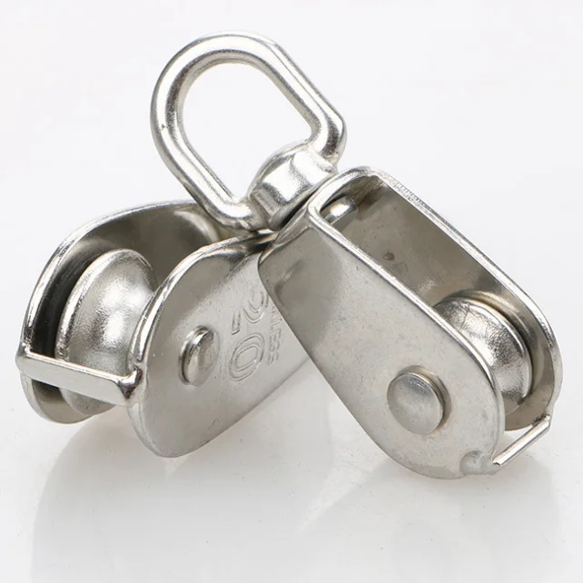 
sheaves pulley swivel wheel M50 stainless steel wire rope pulley for crane machine 