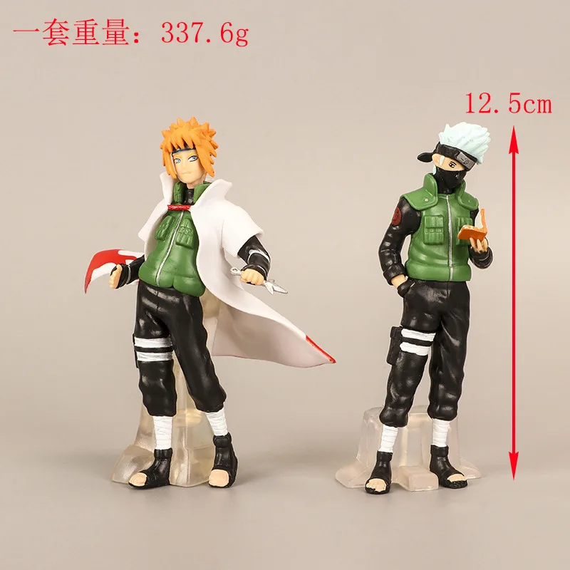 Cartoon Anime Cool 3D Ninja Kakashi Namikaze Minato Doll Design Action Figure Collection Decoration Creative Action Figure Gifts