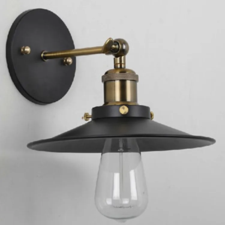 Iron Wall Light Antique Balcony E26/E27 Edison Bulb Lamps Holder Adjustable Retro Industrial Wall Sconce Vintage Wall Lamp