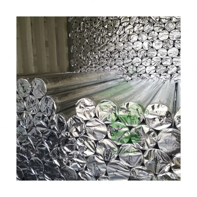 110 GSM Thermal Pallet Covers aluminum foil fiber Cargo Blanket, metalized aluminized woven fabric
