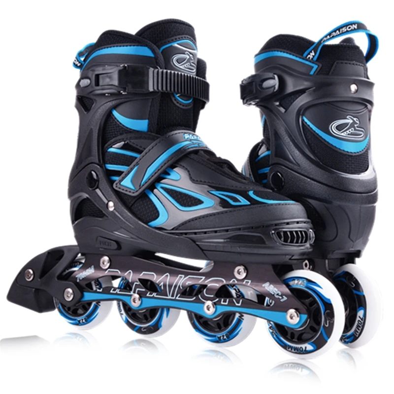 Amazon best seller  hot selling  adjustable 4 flashing PU wheels roller inline skates shoes for kids adults