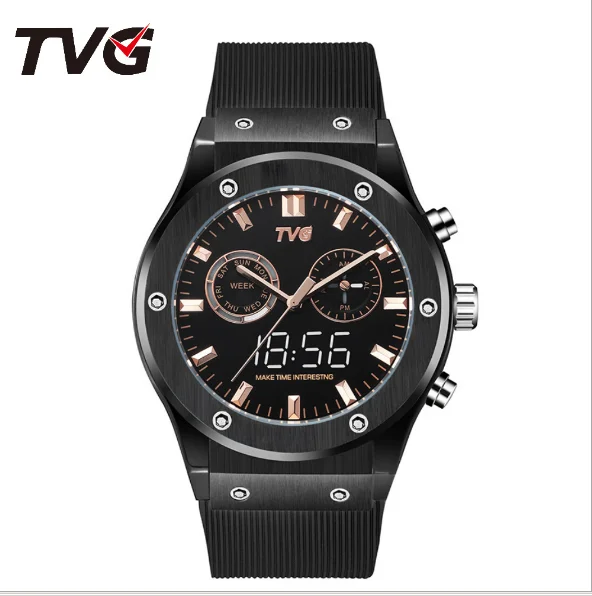 2021 выгодная цена золотой черный цвет деловой водонепроницаемый указатель цифровые Роскошные наручные мужские часы