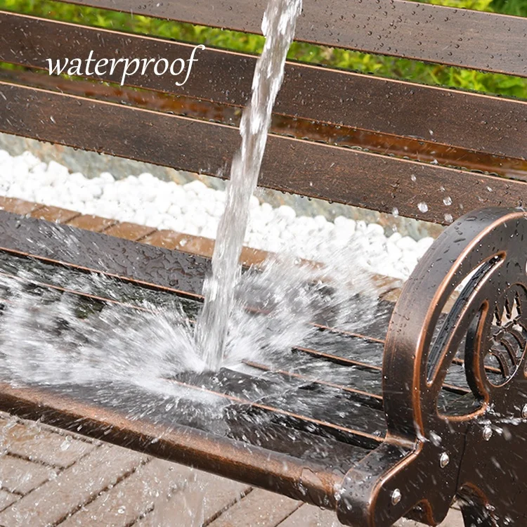 MOJIA Quality Bench 180cm Cast Aluminum 130cm 150cmmetal Garden for Park 200cm Patio Benches