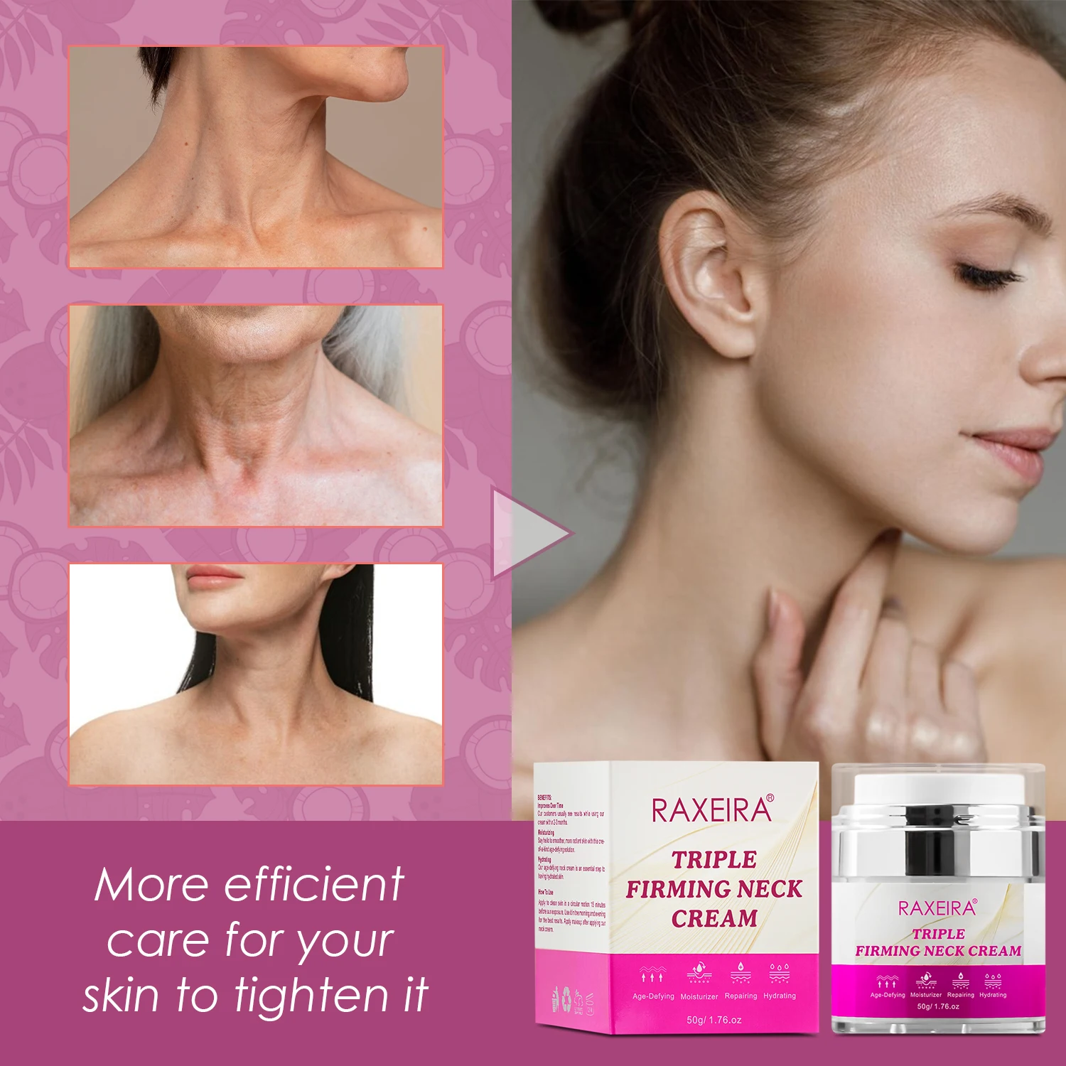 Best Sale Natural Neck Antiwrinkle Cream Private Label Anti Aging Firminig Whitening Neck Cream