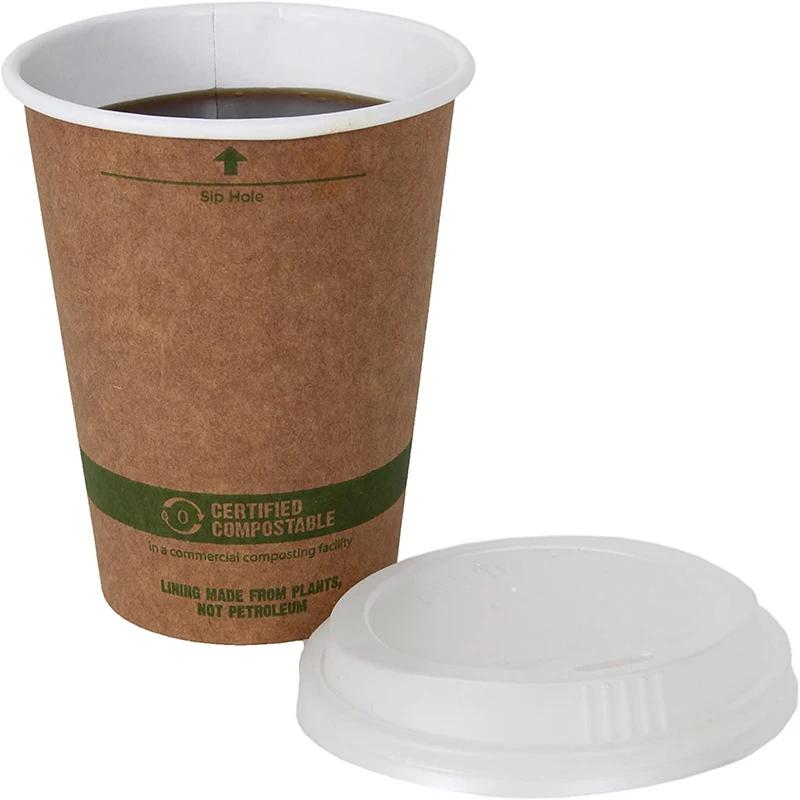 
China Factory Price Biodegradable Paper Cups Cafe Latte Coffee Cups 