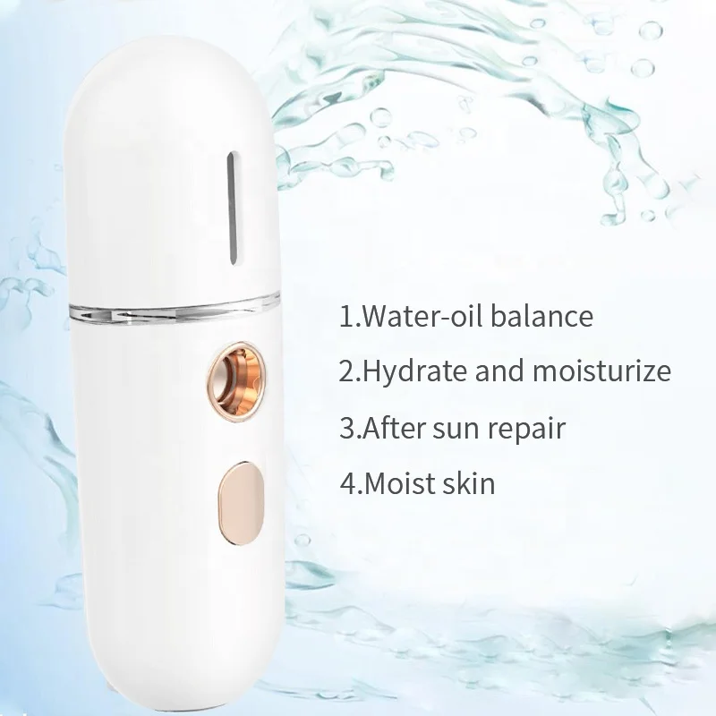 Heimgebrauch pflege Gesichts dampfer Nano-Sprh gert USB Aufladung ручной Электрический Nano Sprhnebel