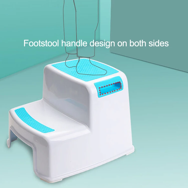 High Quality Portable Baby Sitting Stool Plastic Non-slip Step Stool 2 Step Stool For Kids