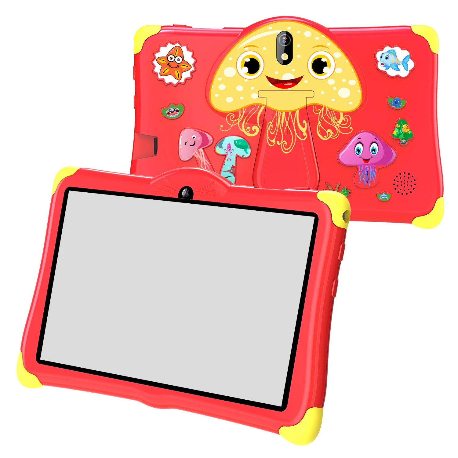 2024 China Gifts Price Creative Mushroom Android Kids PC Tablet For Children Mini 7 Inch Learning Educational Rugged Barata