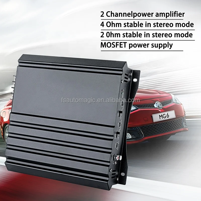 North America Market Hot Selling Super Mini High Power Auto Power Amplifier class AB 2 Channel car amplifiers