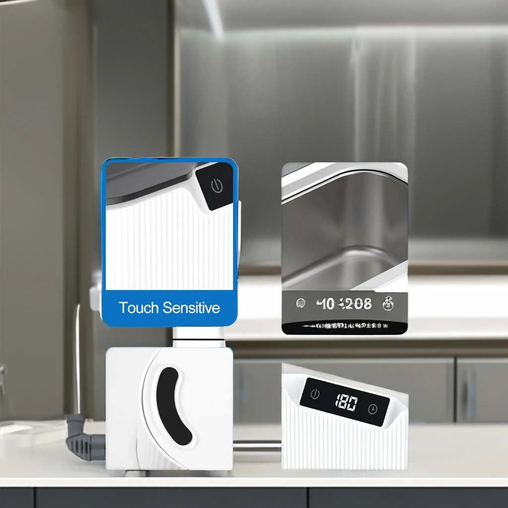 Professional digital ultrasonic denture cleaner can replace dental floss water floss tongue scraper IPX7 FREE sample  OEM/ODM