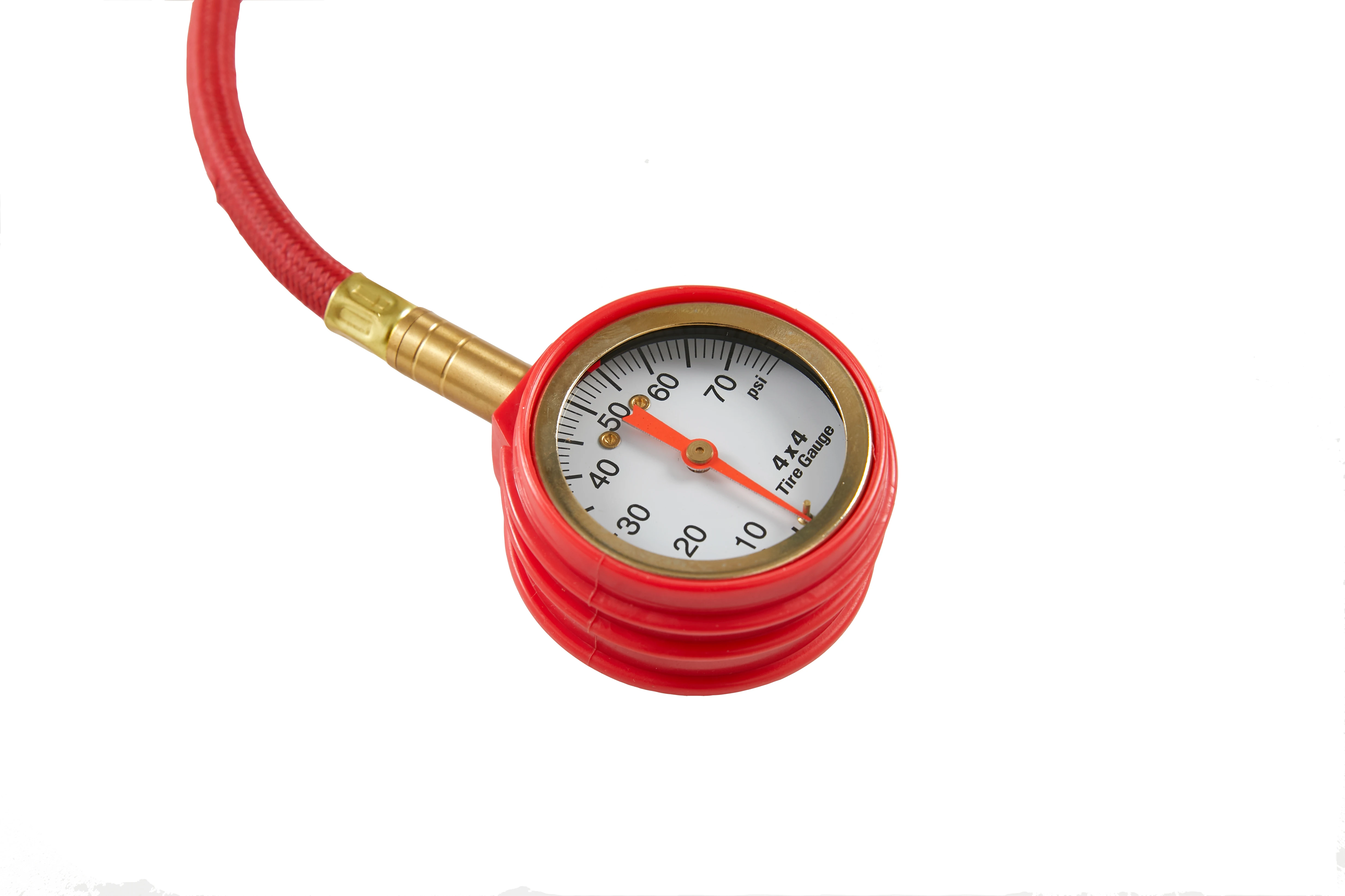 Heavy Duty Tire Pressure Gauge With a Brass Chuck With Rapid Deflate Function