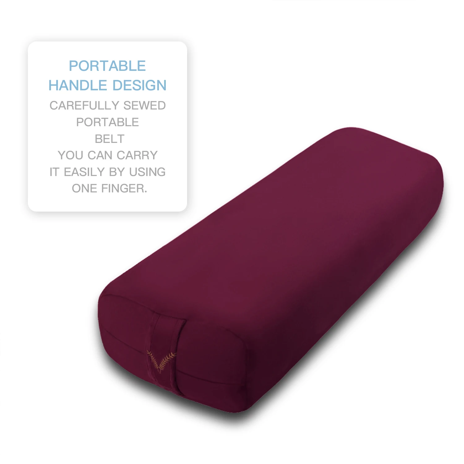 Eco Friendly Cotton Organic Yoga Bolster ECO Kapok Rectangle Large Yoga Pillow Bolster