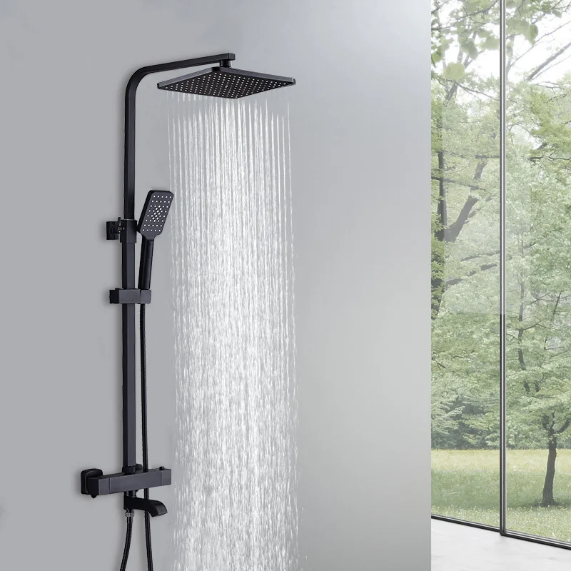 
New design bath thermostatic faucet Brass shower panel/shower set 