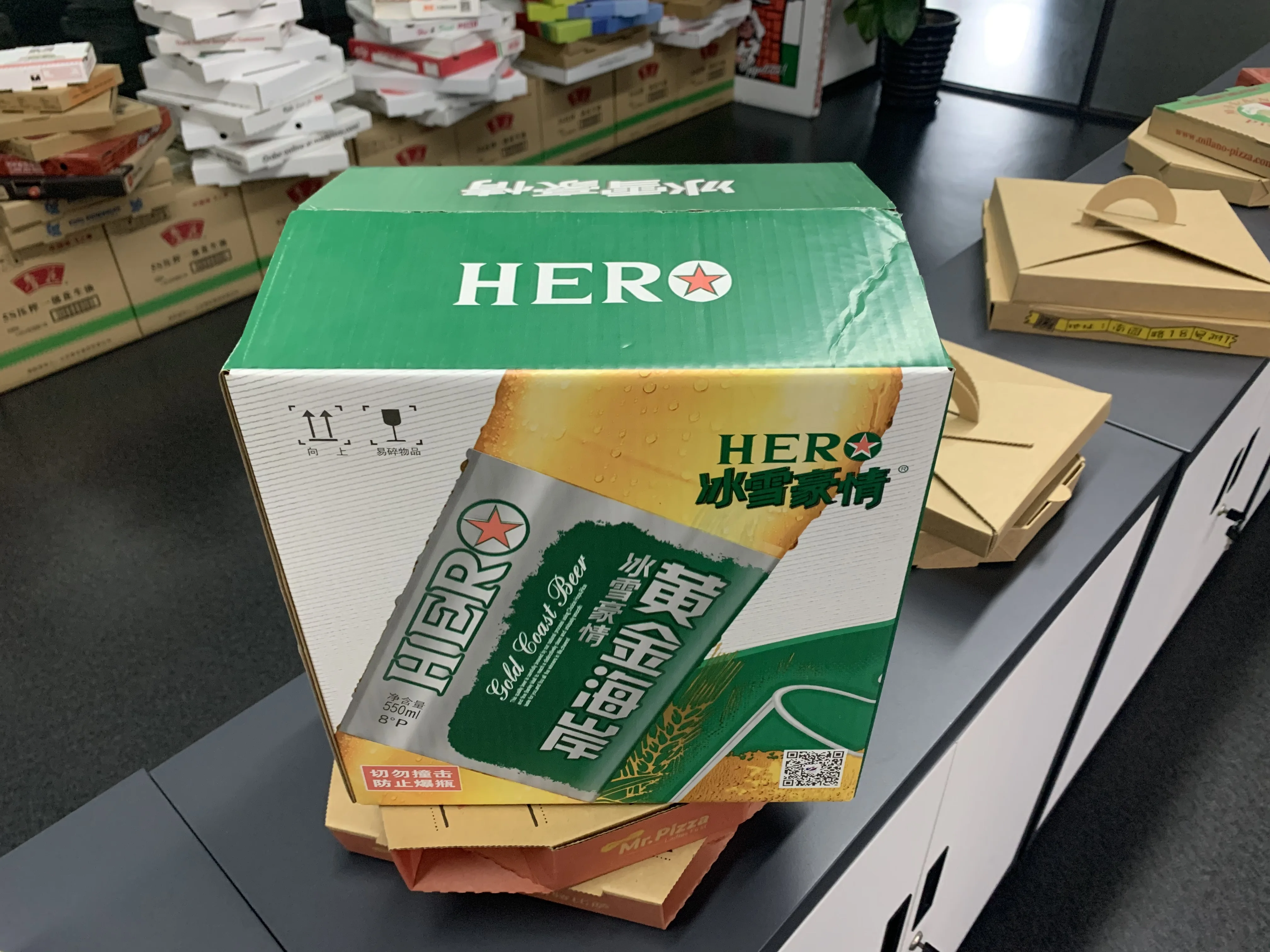 Custom Logo Printing Multi Sizes AB-flute 5 Layer Carton