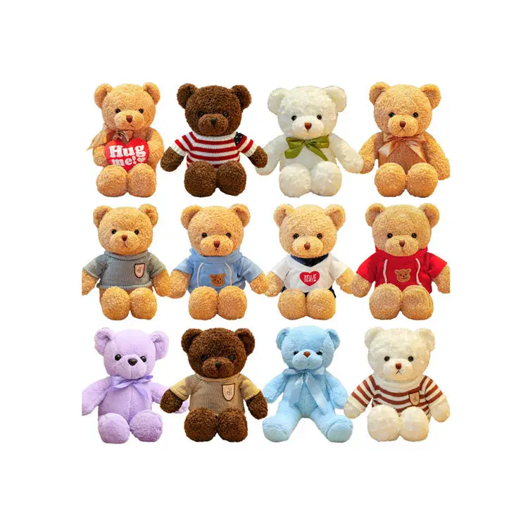 Wholesale Fluffy Stuffed Plush Mini Small Teddy Bear Plush Toy Giant Teddy Bear With Clothes
