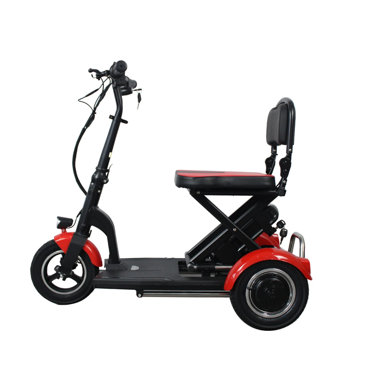 Wholesale lightweight 3 wheel Portable Handicapped Folding Mobility Scooter Elderly Foldable Medical Scooter For Disabled