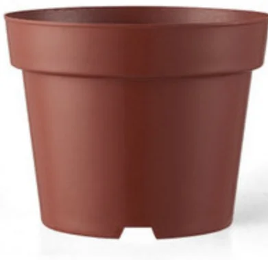 Light weight cheap price colored Plastic flower pot for garden and green house nursery with net base in bulk sales