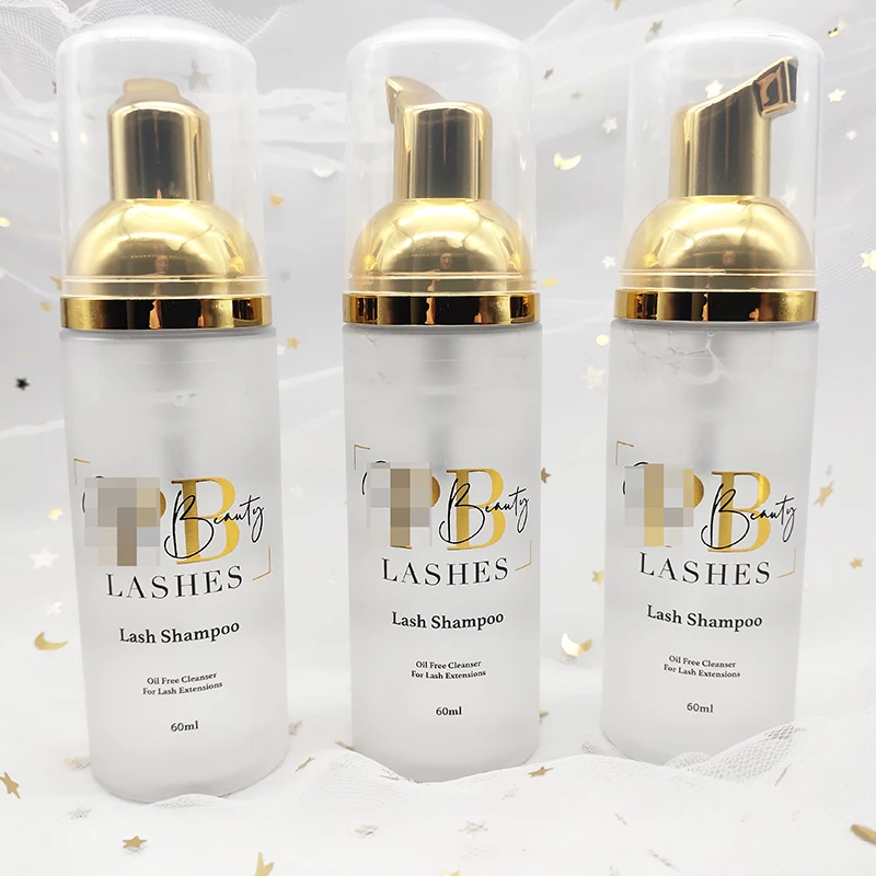 wholesale lash cleanser tea tree lash cleanser custom logo box oil free rich foam eyelashes shampoo with logo