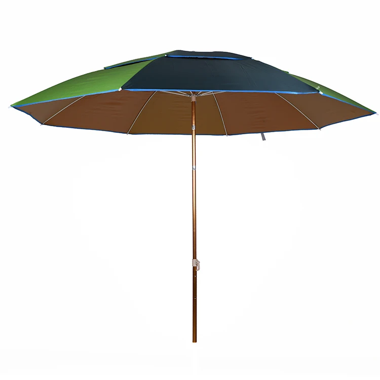 Factory Price Carp Sun Tent Fashionable Beach Umbrella Tent Customized Logo Giveaways Manual Umbrella Pvc Body