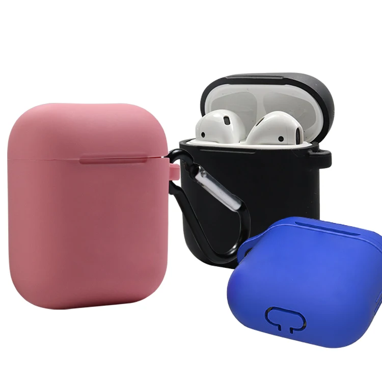 Custom Silicone Wireless Earphone With Charging Case For Airpods 1/2
