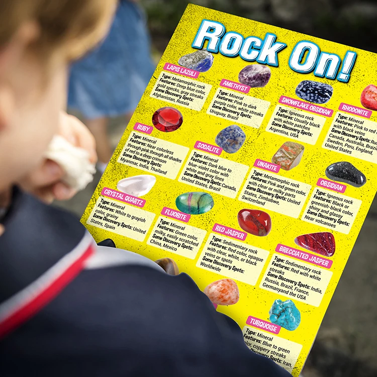 Intermediate rock mineral collection natural stone specimen crystal spot wholesale kids toys 5