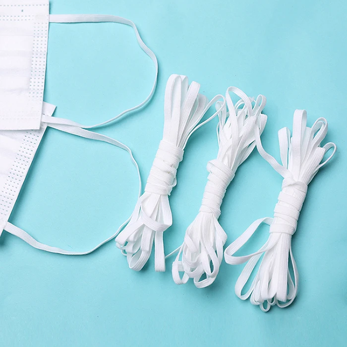
Eco-Friendly masks A06 ribbon mask ear rope elastic cord mask band cord adjustable for neoprene 