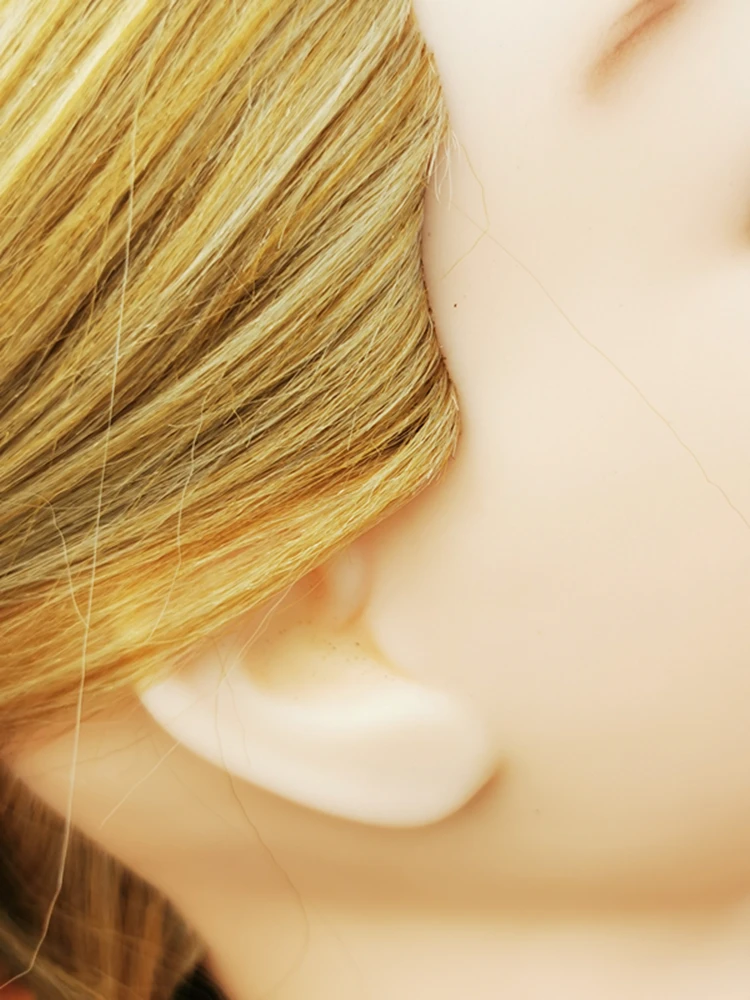 Заводская распродажа, Парикмахерская голова, светлый манекен с длинными волосами, манекен с синтетическими волосами, тренировочная голова